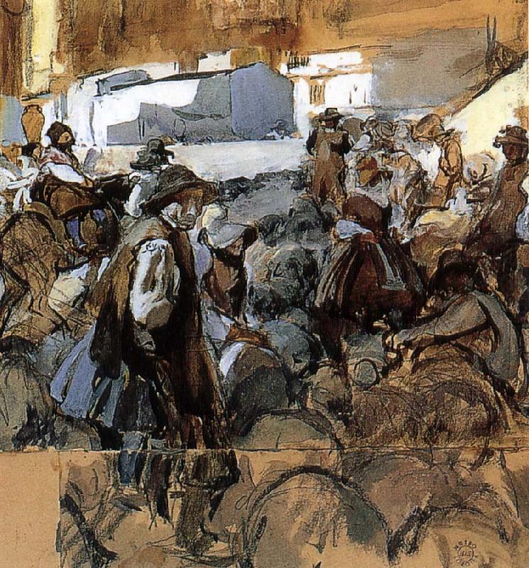 Market Ostersund out Extremadura, Joaquin Sorolla